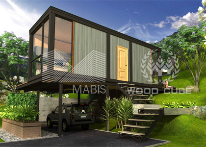 Eco Friendly Modern Modular Apartments Fully Furnished With Carport Design