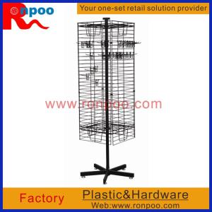 China Wire Store Display Racks,Counter Top Spinner Display Rack,Rotating Display Rack with Pegs,Grocery Food Rack wholesale