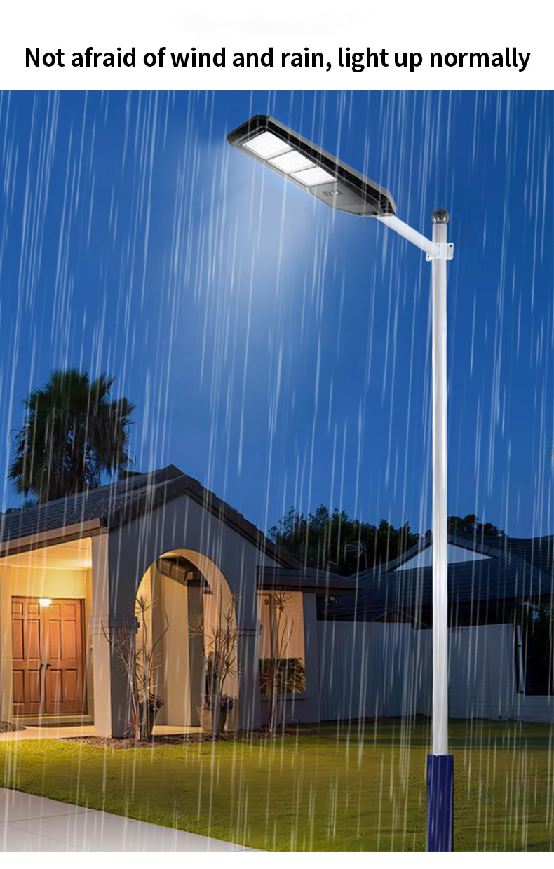 IP65 Waterproof Solar Street Light with ABS Housing and Polycrystalline Silicon Solar Panel for Efficient Outdoor Lighting