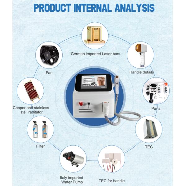 Powerful Diode Laser Machine Water Air Cooling Laser Hair Removal Machine