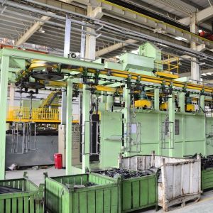 China Surface Cleaning Hanger Shot Blasting Machine / Hook Shot Blasting Machine wholesale