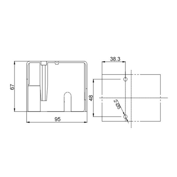 JQX62F 2Z Screw Fasten Mounting Dual Power Relay Switch 250VAC