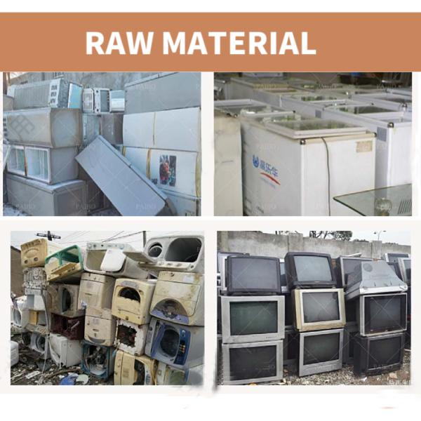 Energy Mining Function TV Crusher Recycle Machines for Disposing Broken Refrigerators