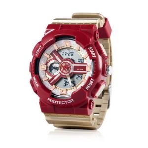China Digital Watch with Stainless Steel Case Back, 5ATM Water Resistant Quartz Chronograph Watch,Digital Sport Watches on sale
