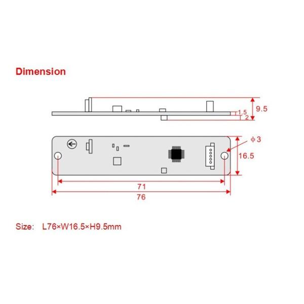 40mA Yaw Calibration Digital Compass Inclinometer RION Magnetic Linear Sensor