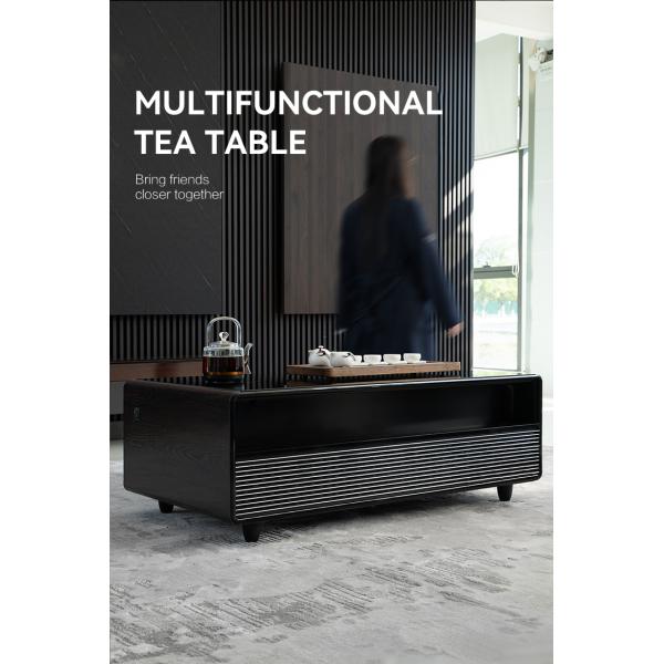 Multi-function Music Speakers Refrigerator Coffee Table With Boiling Kettle Teapot
