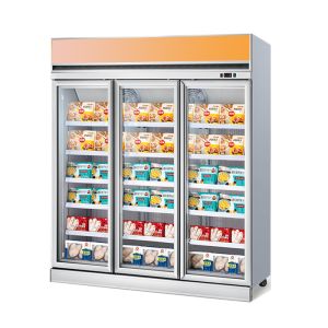 China Fridge High Efficiency Upright Freezer Glass Door Showcase wholesale