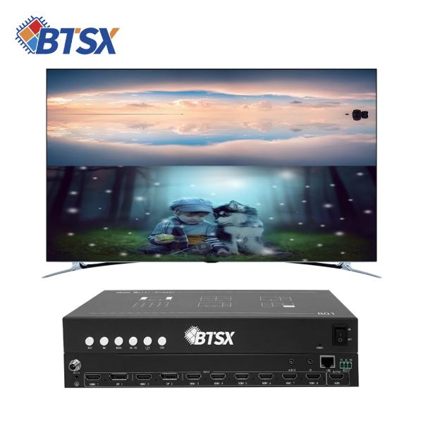Quality Bitvisus 4K60 8 Pictures Multi-viewer HDMI/DP Infrared Remote Control Video Switch for sale