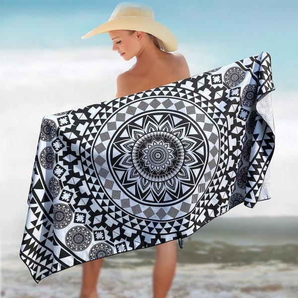 Quality Personalized Rectangular Beach Towel With Custom Logo Lightweight for sale