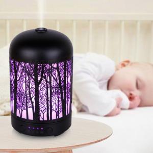 China 7 Color Changing 100ml Metal Aroma Diffuser For Home wholesale