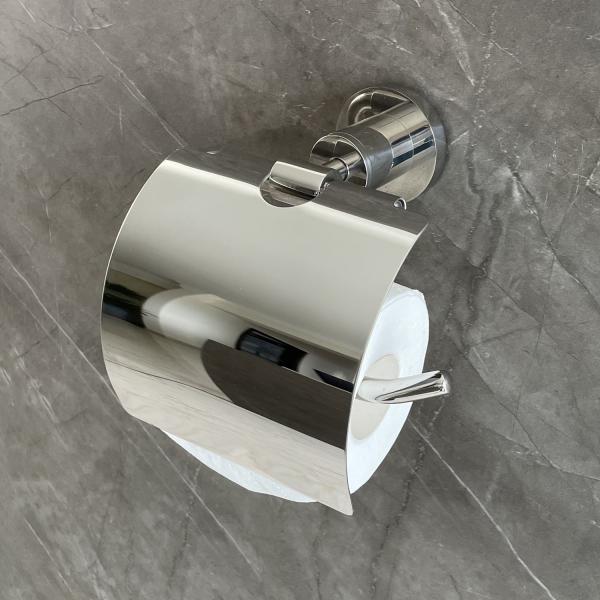 ODM Brushed Steel Toilet Roll Holder Wall Mounted Waterproof Stainless Steel Tissue Dispenser