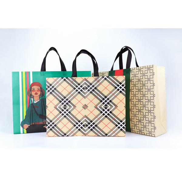 Non Woven Tote Shopping Bags Enviromental Protection 80gsm