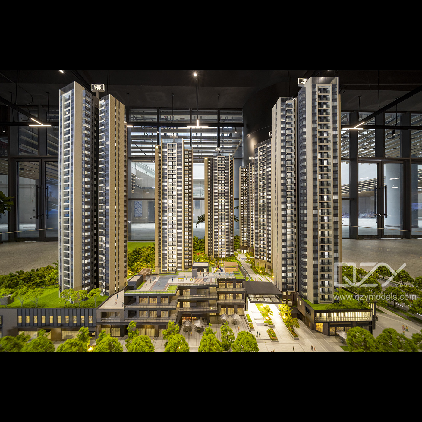 Architectural Scale Models Shenzhen Talents Housing Group- 1/150 Fuhui Residence