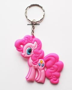 China High Quality Cartoon Design My Little Pony Pinkie Pie Rubber Keyring wholesale