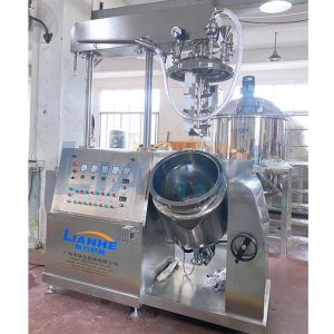 China 100L Cream Cosmetic Making Vacuum Emulsifier Mixer High Standard on sale