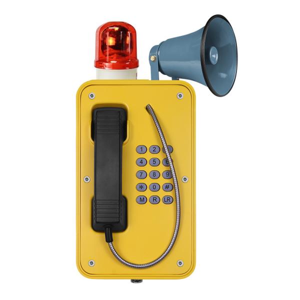Quality Industrial Broadcast Telephone For Emergency , Weatherproof SOS Intercom With Horn for sale