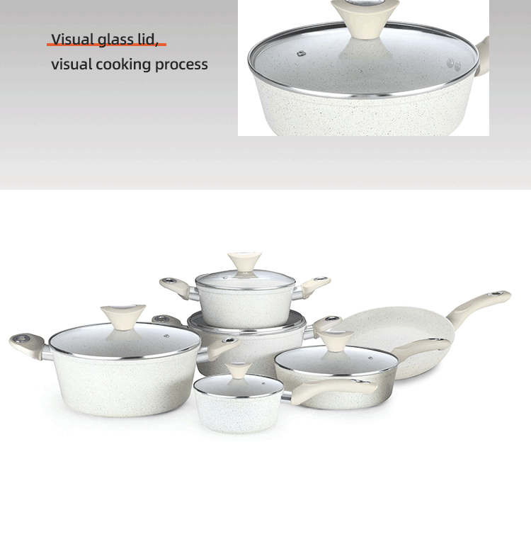 Hot Sale 11 Pieces Restaurant Soup Pot Aluminum Cookware Stock Pots Cooking Ware Set Aluminum Cooking Pot Set