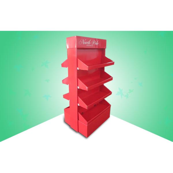 China Four Shelve POP Cardboard Display , recycled cardboard retail displays wholesale