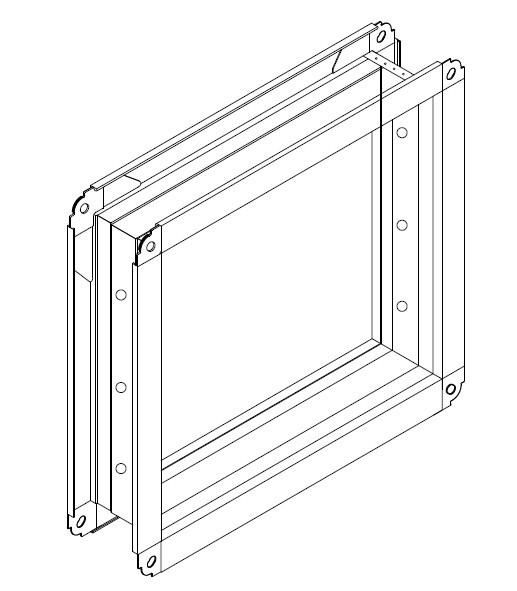 VCD Fire Damper Steel Framing Machine With Adjustable Frame Width