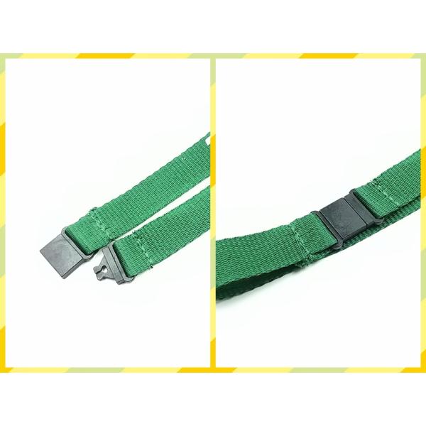 Personalized Advertising Imprint Polyester Lanyards Custom Logo 0.6mm To 2.5mm Thickness