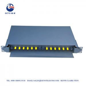 China Empty Box 12 Port Fc St Fiber Optic Patch Panel Rack Mount wholesale