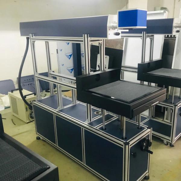 N600 600*600mm CO2 glass tube laser marking machine for Jeans Wood Non metal materials