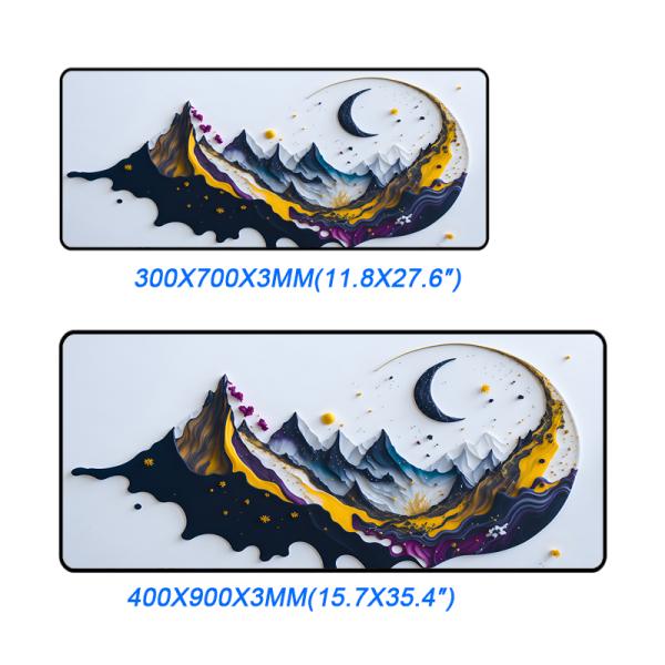 Non Slip Personalized Full Desk Large 40 X 90Cm Mouse Pad For Gaming With Round Shape