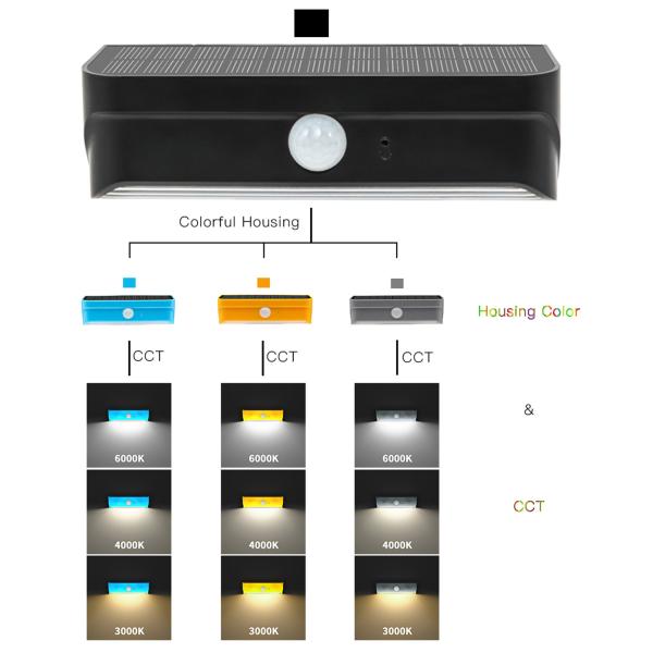 Motion Sensor Solar Powered Garden Outdoor Waterproof LED Solar Light