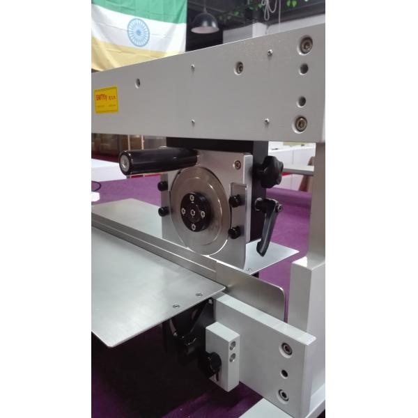 High Efficiency PCB Depanelizer With Round Knife And Linear Blade