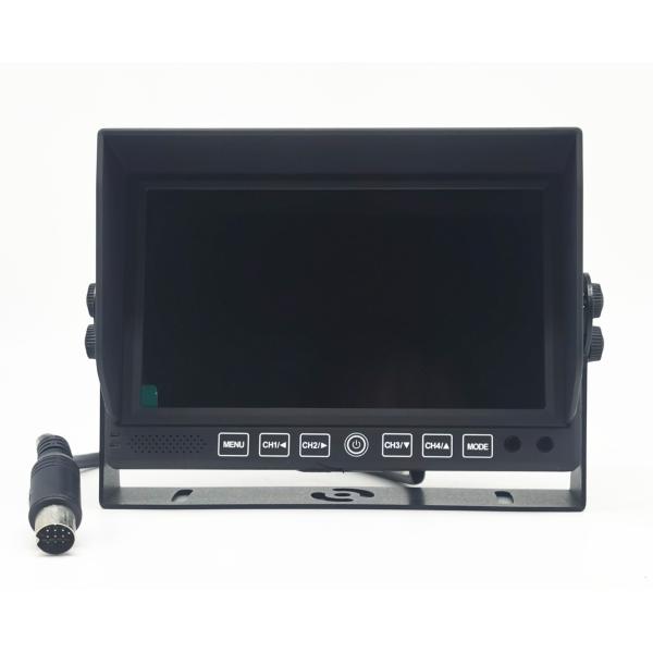 U Bracket Model 2 Channel 7inch Car Truck Monitor With Sunshade Rear View Backup