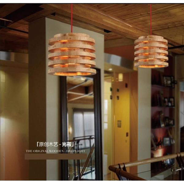 Creative wood Pendant Light Indoor Dining Room Foyer Home Adornment Pendant Light(WH-WP-44)