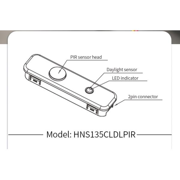 PIR Motion Sensor HNS135CLDLPIR Fixture-integrated Fully Compatible With DALI-2 D4i Constant-Lux Control Compact Size