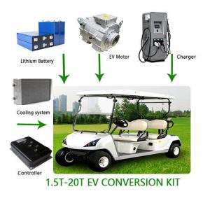 China DC AC Golf Cart EV Car Electric Motor Conversion Kit Waterproof IE 4 Efficiency on sale