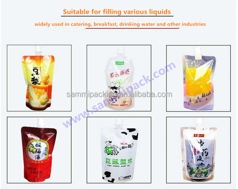 Stand up Spout Bag Sachet Water Pouch Filling Machine