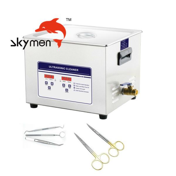Quality Digital Timer Heater Medical Ultrasonic Cleaner Dental Instruments Sterilizing 10L 240W for sale