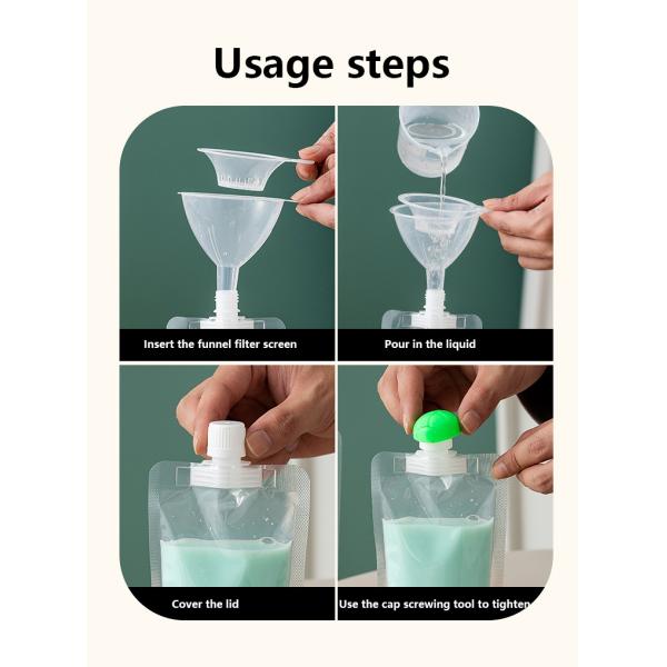 Transparent disposable finished product bag suction bag milk tea yogurt soy milk traditional Chinese medicine liquid packaging bag self-supporting