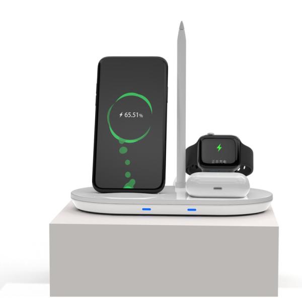 Quality ABS PC Wireless Charger Stand 3 In 1 Built In OCP OHP Function for sale