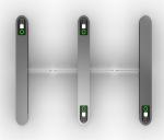 Anti Collision Swing Barrier Gate Turnstile Access Control Security Systems