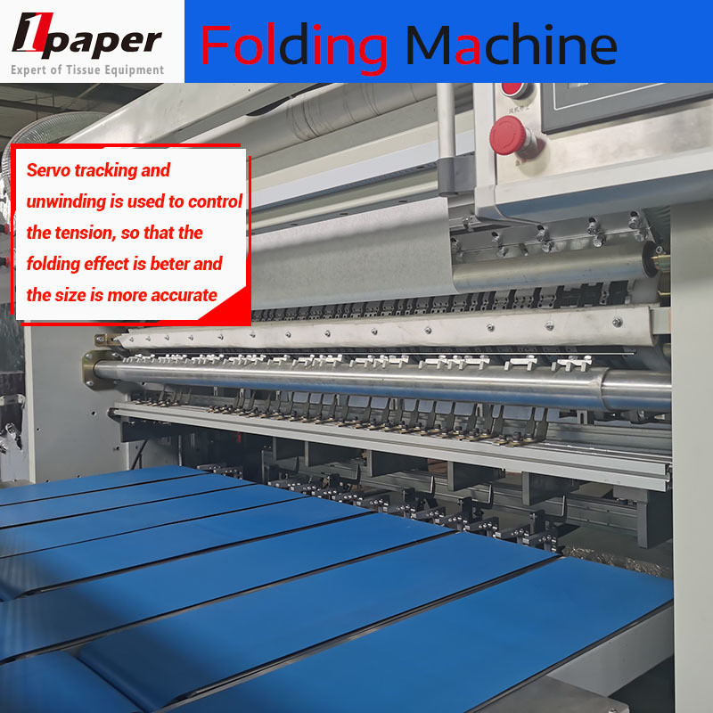 5000 kg Automatic Napkins Paper Embossing Press Folding Cutting Packing
