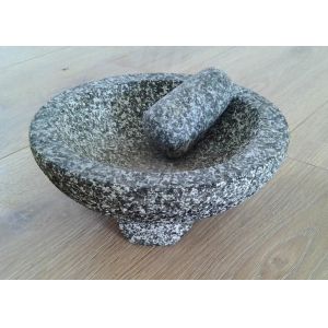 China Kitchen Heavy Manual Granite Stone Mortar And Pestle Garlic Spice Nuts Press wholesale