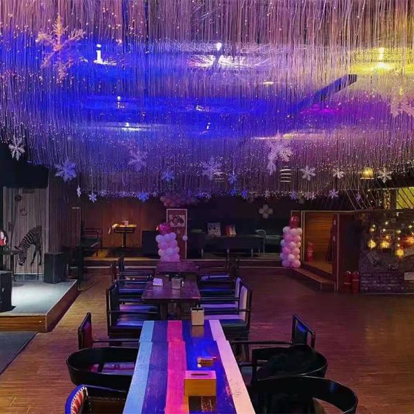 Custom RGBW Star Ceiling Twinkle Stage Lights Optic Fiber Engine Waterfall APP Remote Controller Lighting LED Fiber Optic Lights