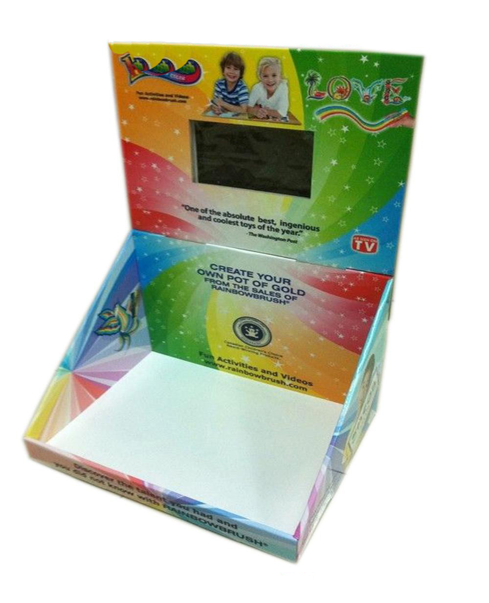 LCD POP video display, 10 inch screen Flash video Players and Flash Card Players for supermarket