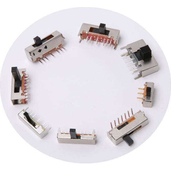 Smooth Miniature Slide Switch SPDT 1 Pole 5 Position SS15E11