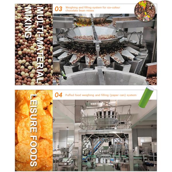 14 Head Automatic Pellet Packing Machine 220V for Food Granules