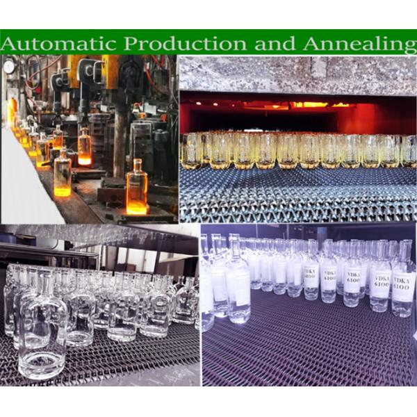 Flint 1200g Whiskey Glass Bottle 700ml 21.5mm Bore Dia Rectangular