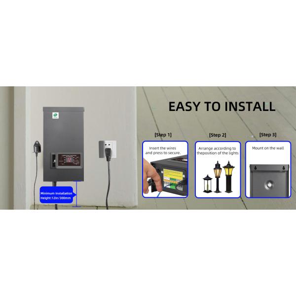 600w Low Voltage Landscape Transformer With Timer And Photocell Sensor 120v Ac To 12v 14v Ac