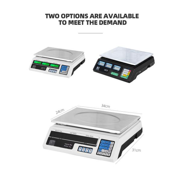 Digital Display Electronic Scale for Fruits Vegetables Meat and Food 20KG Maximum Weight Veidt Weighing Computing Scale