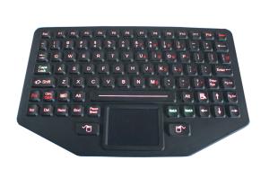 China Rubber Waterproof Rugged Silicone Keyboard With Touchpad IP65 Dynamic wholesale