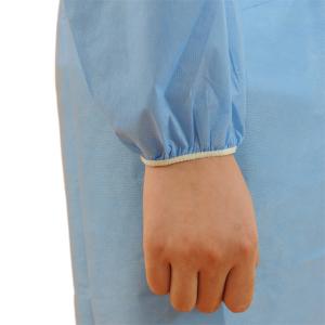 China Economical Disposable Medical PP Isolation Gown Knit Cuff for Hospitals wholesale