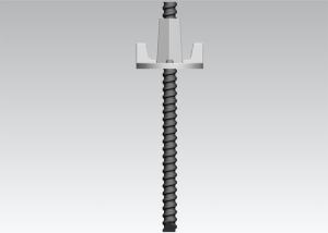 China Tenisle Load 250kN Cross Sectional Area 250mm2 T20 Concrete Form Tie Rods on sale